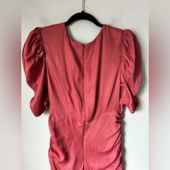 FARM RIO Elegant Pink Ruched Máxi Dress - Picture 8 of 10